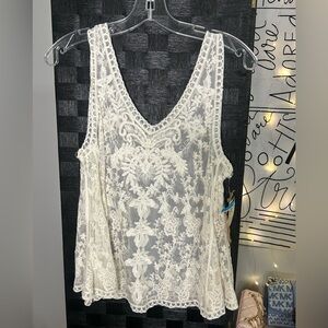 RAGA Eggshell Lace Top